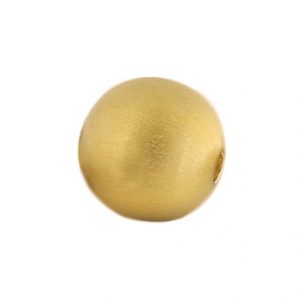 Gold-Kugel 12 mm mattiert mit Wechselschließe