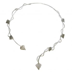 Collier Silber mit kleinen Birkenblättern