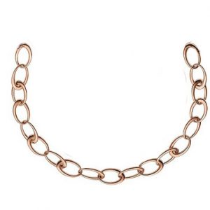 Rotgold-Kette mit Charme