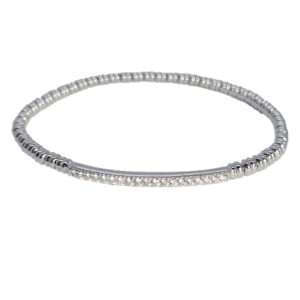 Elegantes 750-Weißgold-Armband mit Brillanten