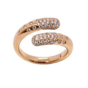 Damenring aus 750er Rotgold mit 0,56 ct Brillanten (G VSI) – Luxuriös & Zeitlos