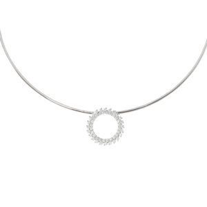 Brillant-Collier aus 750 Weißgold mit 2,40 ct Brillanten – Luxus & Eleganz